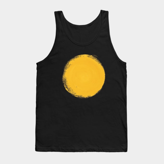 Radiant Sun - Yellow Round Symbol Tank Top by Pieartscreation